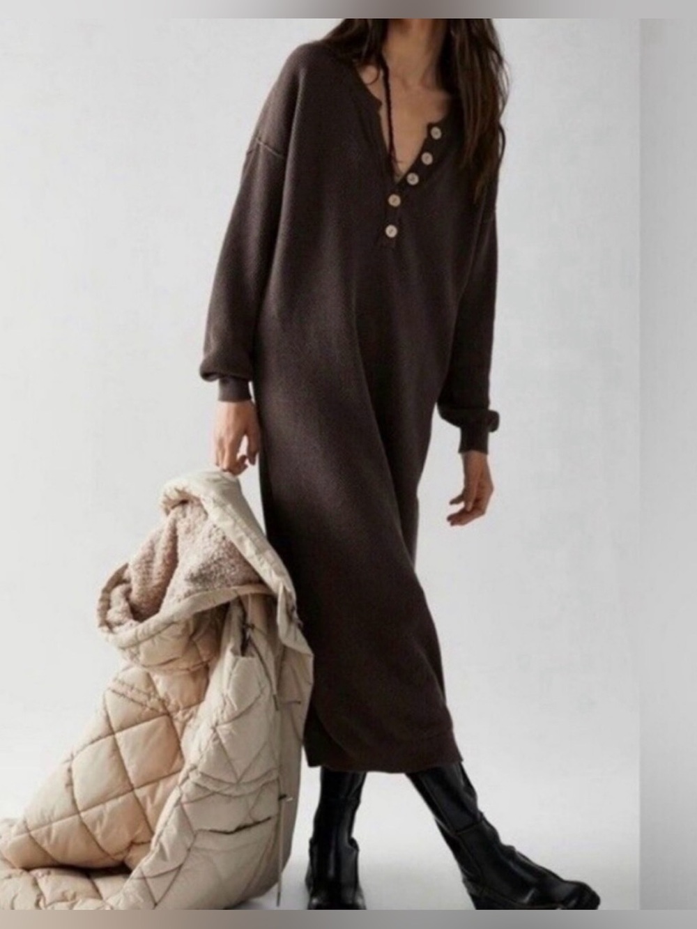 Free People Hailee Midi Sweater Dress